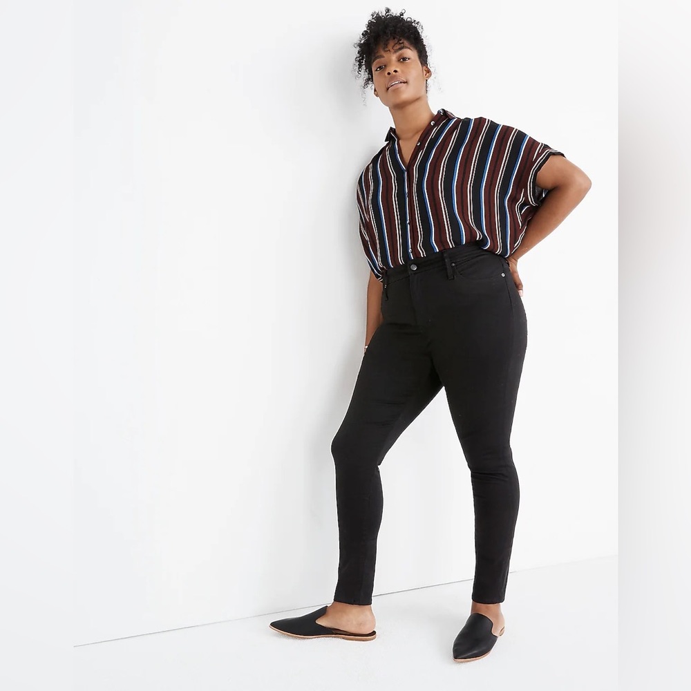 Size 32 tall Madewell Curvy High Rise Skinny Black